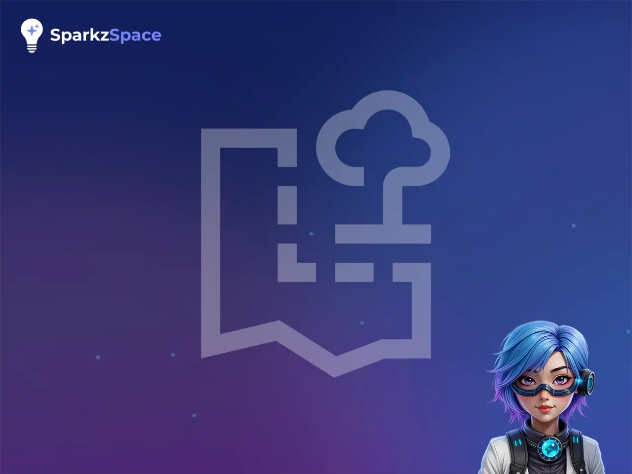 Young learner interacting with AI guide on digital device